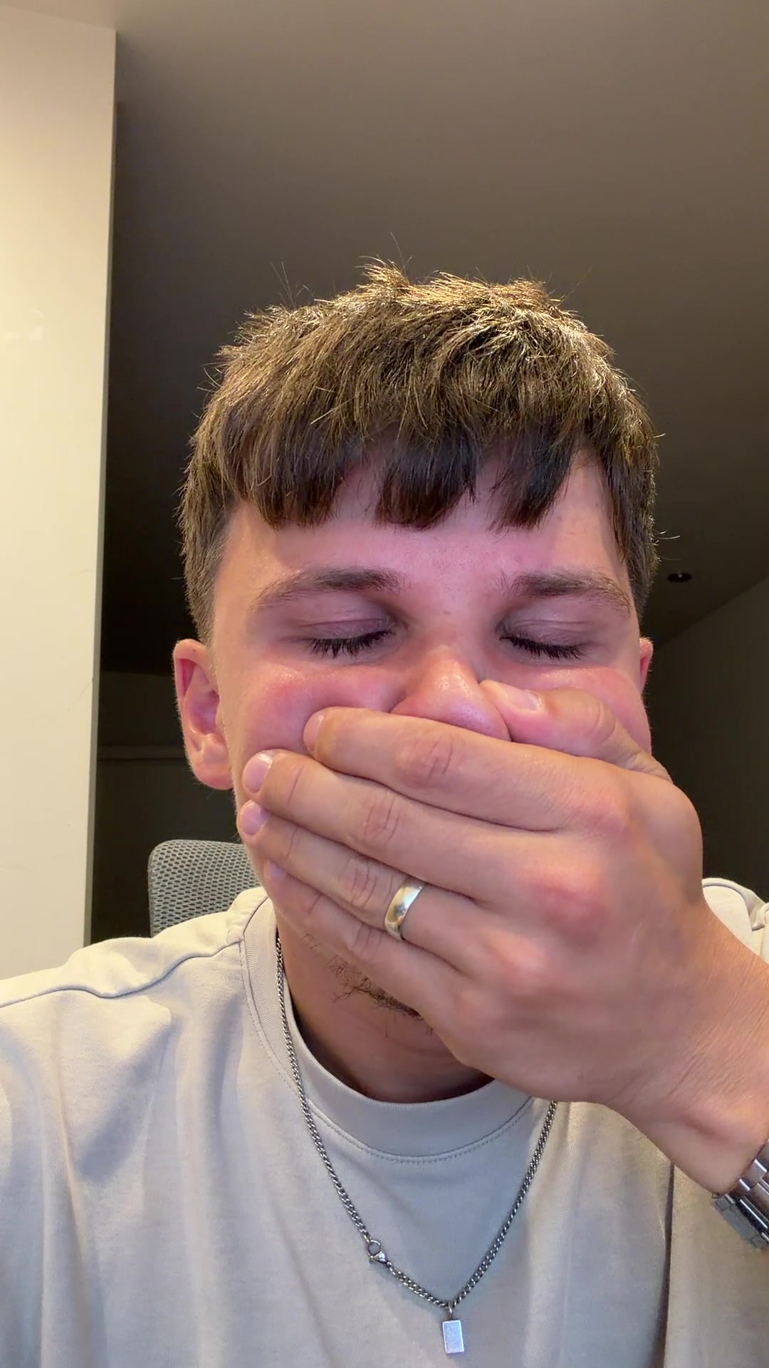 Man's emotional, surprised revelation