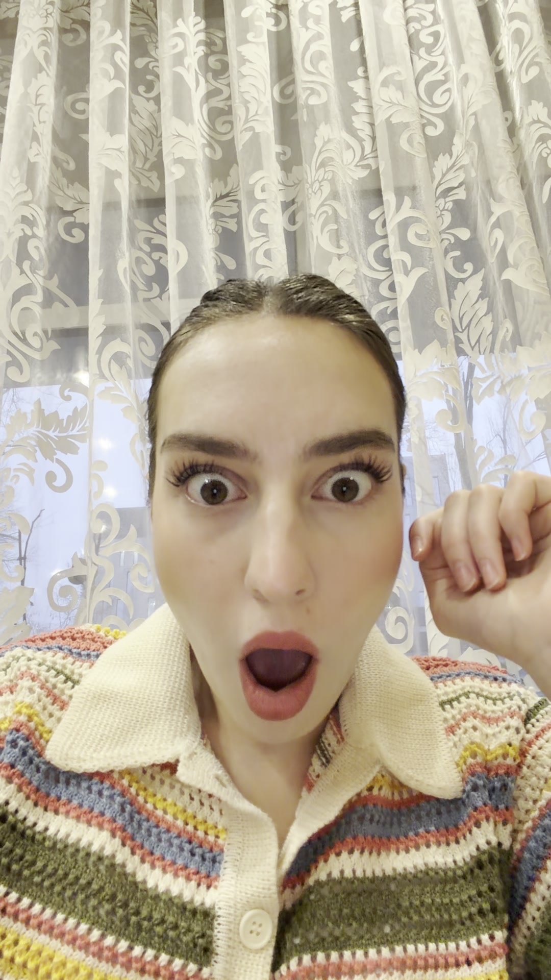 Woman's Surprised Reaction